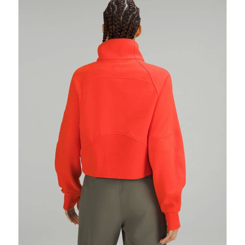 Lululemon Scuba Oversized Funnel Neck Half Zip Solar Orange Size XS/S - Picture 2 of 7